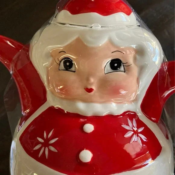 Johanna Parker Santa cookie plate Mrs Claus teapot - Picture 4 of 6